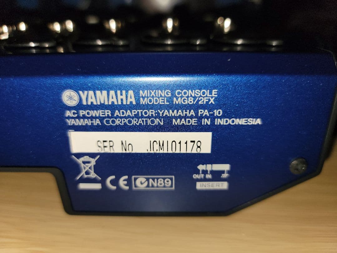 ヤマハミキサー MG8/2FX