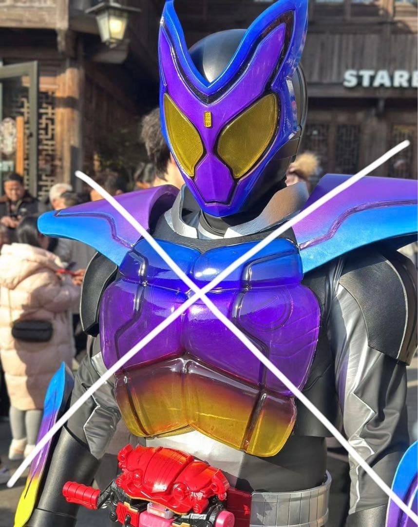 【美品】【未使用】マスクのみ　アトラク　コスプレ　仮面ライダー 1/1プロップ