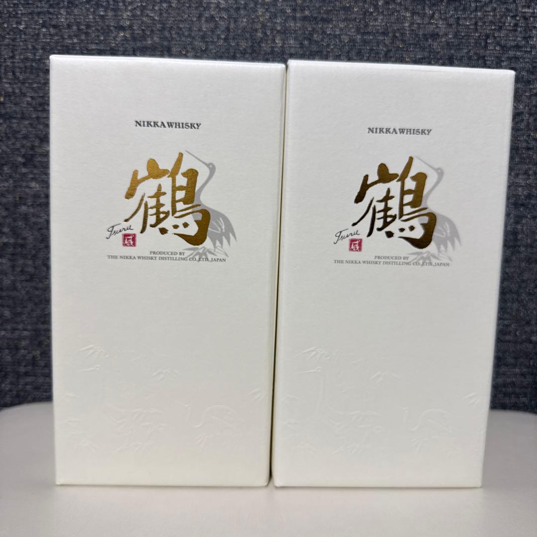 ニッカウヰスキー 鶴700ml 2本セット ピァアモルトレッド　1本お付けして