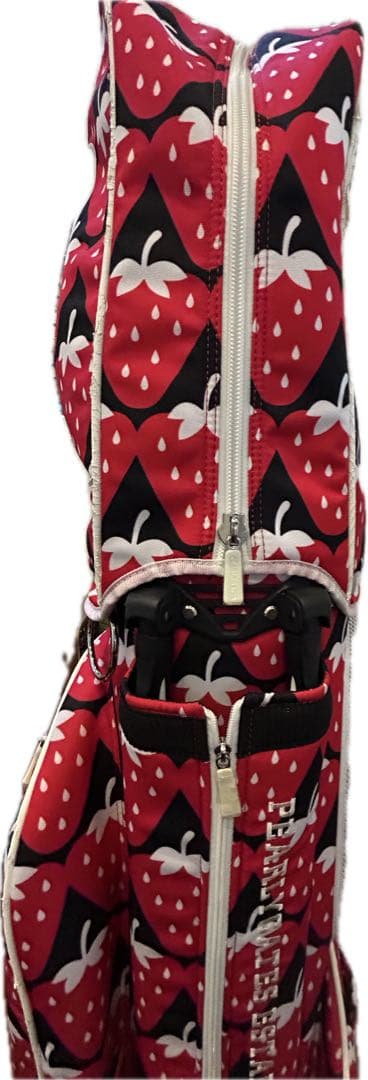 【人気モデル】PEARLY GATES キャディバッグ いちご柄　パーリーゲイツ