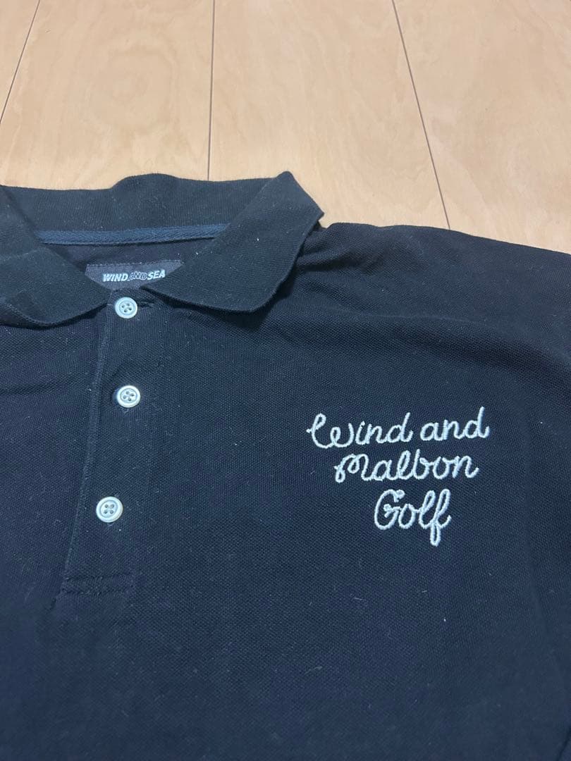 WINDAND SEAxMALBON L/S POLO 長袖シャツ　XL