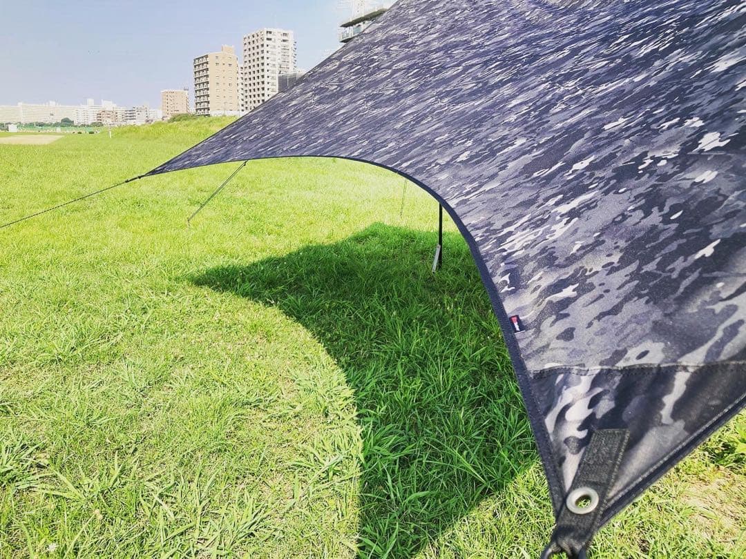 ぺ*ー様 MACONE 10周年記念　限定タープ　ヘキサL ブラックマルチカム