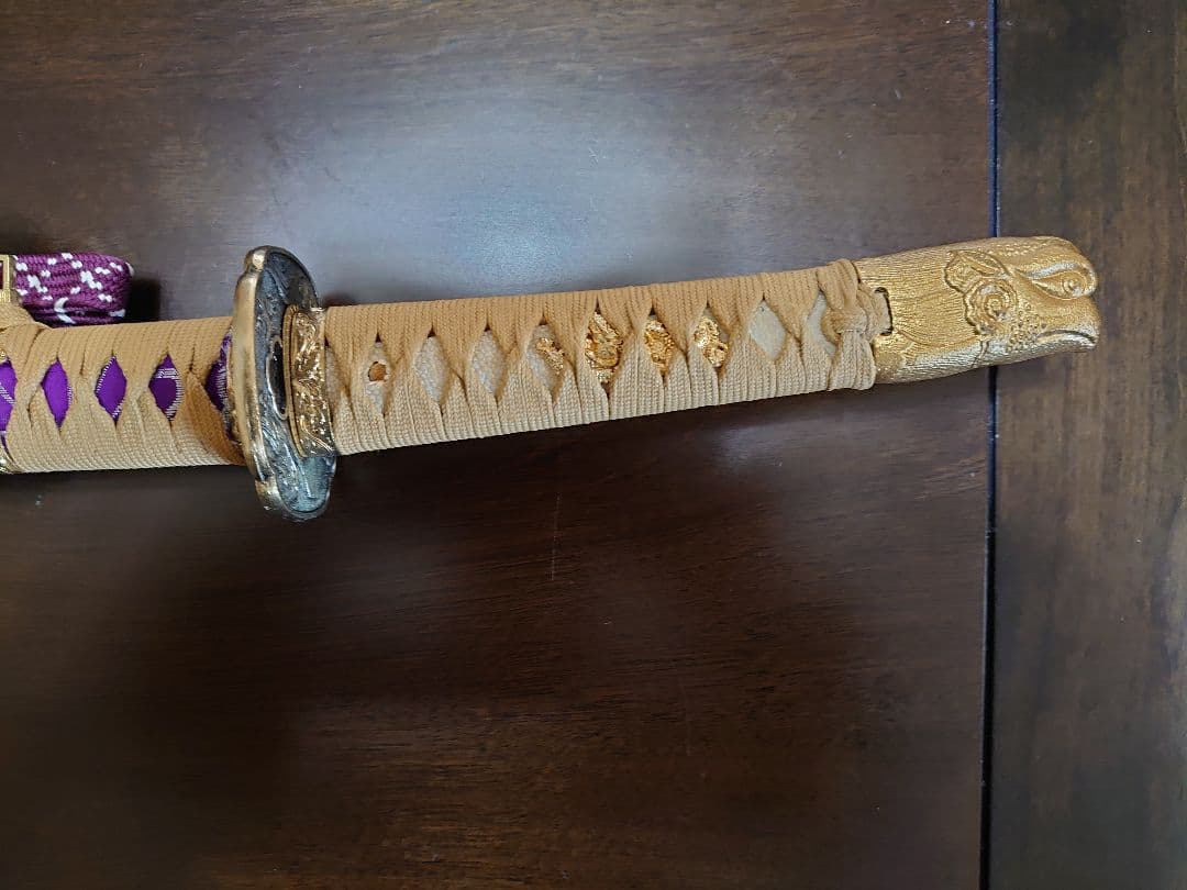 【希少】赤瀬毅監修フランクリンミント×久月謹製　儀礼用本太刀飾太刀　本鮫皮使用