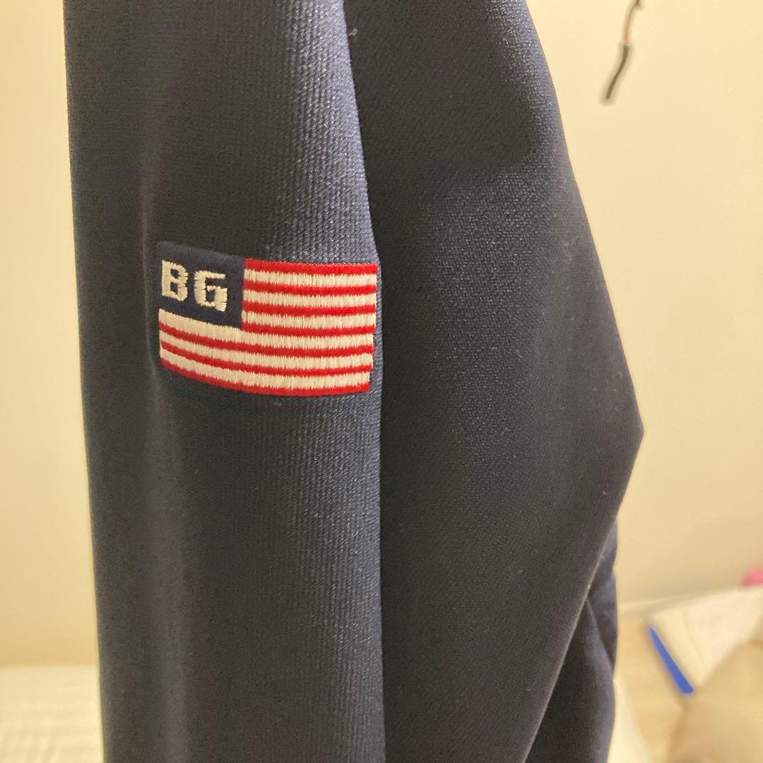 BRIEFING ネイビー フード付きダウンジャケット