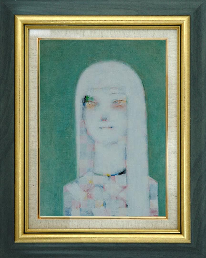 油絵 菅家令子 絵 絵画 インテリア F4-071212 人物 女性像