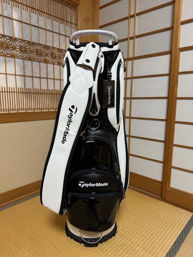 【新品・未使用】TaylorMade ホワイト キャディバッグ