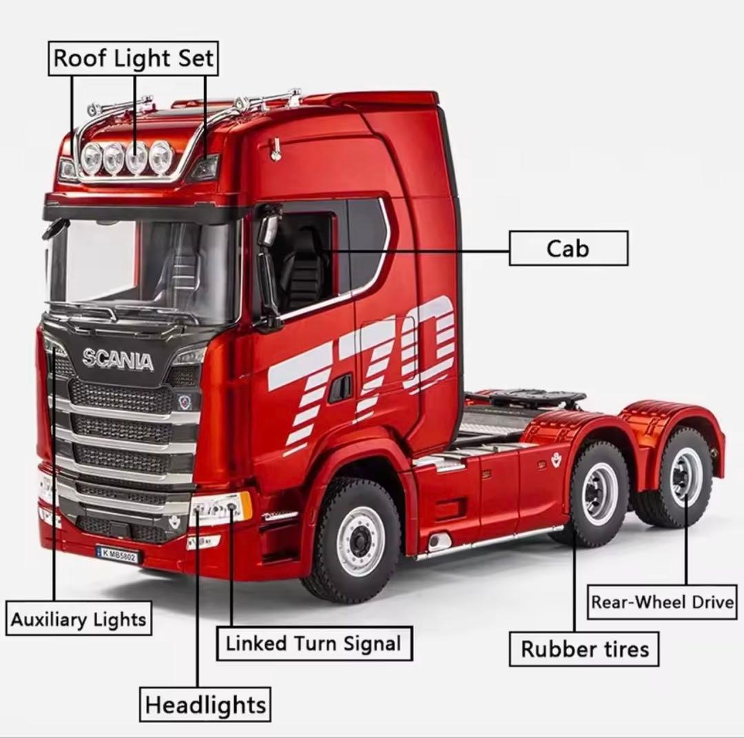 新品 1/18 19chスカニア R770 ラジコン トラック ヘッド台車セット