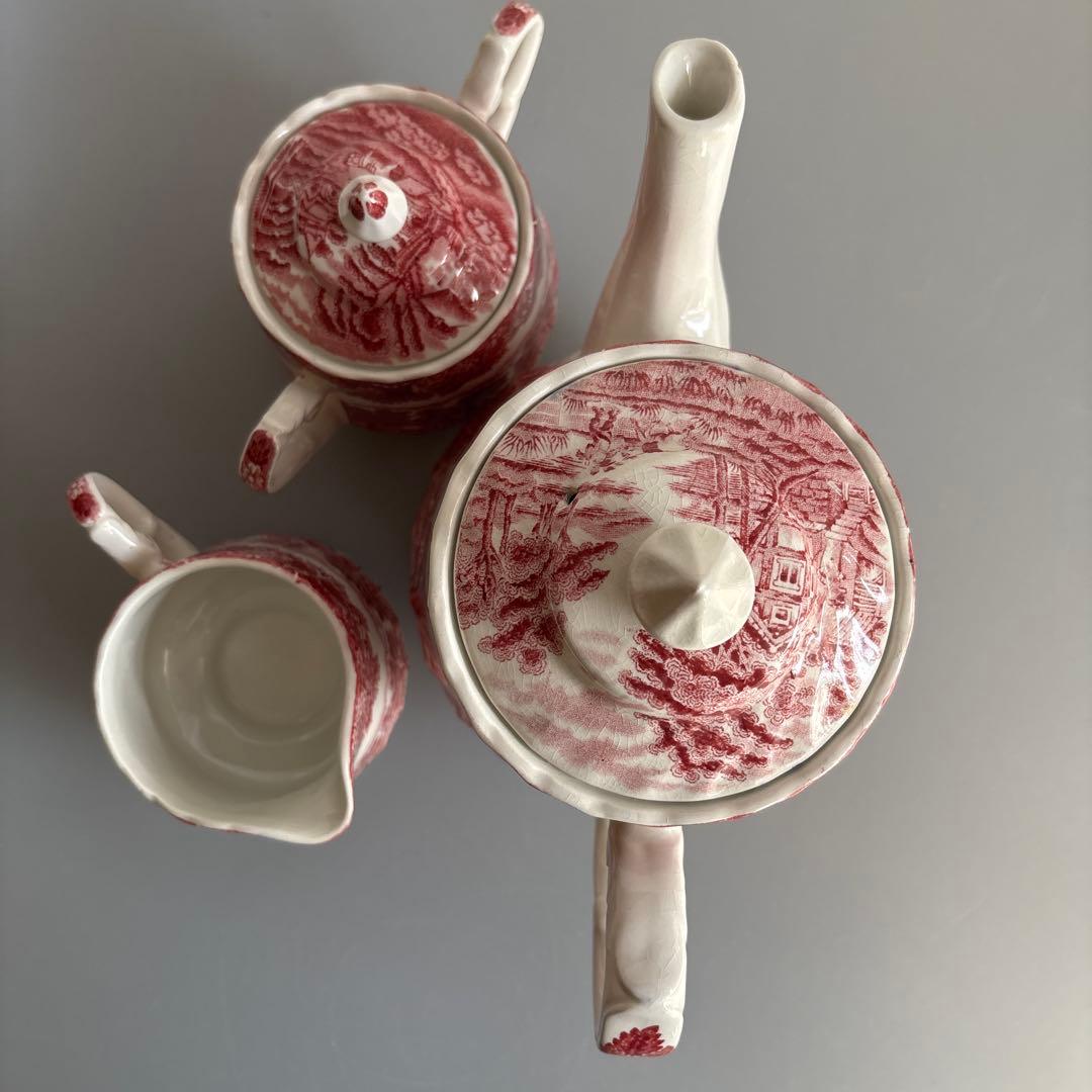 Wood&Sons/ティーポット/クリーマー/シュガーポット/3点セット