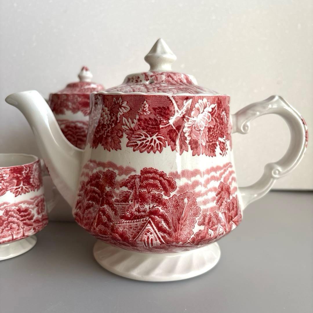 Wood&Sons/ティーポット/クリーマー/シュガーポット/3点セット