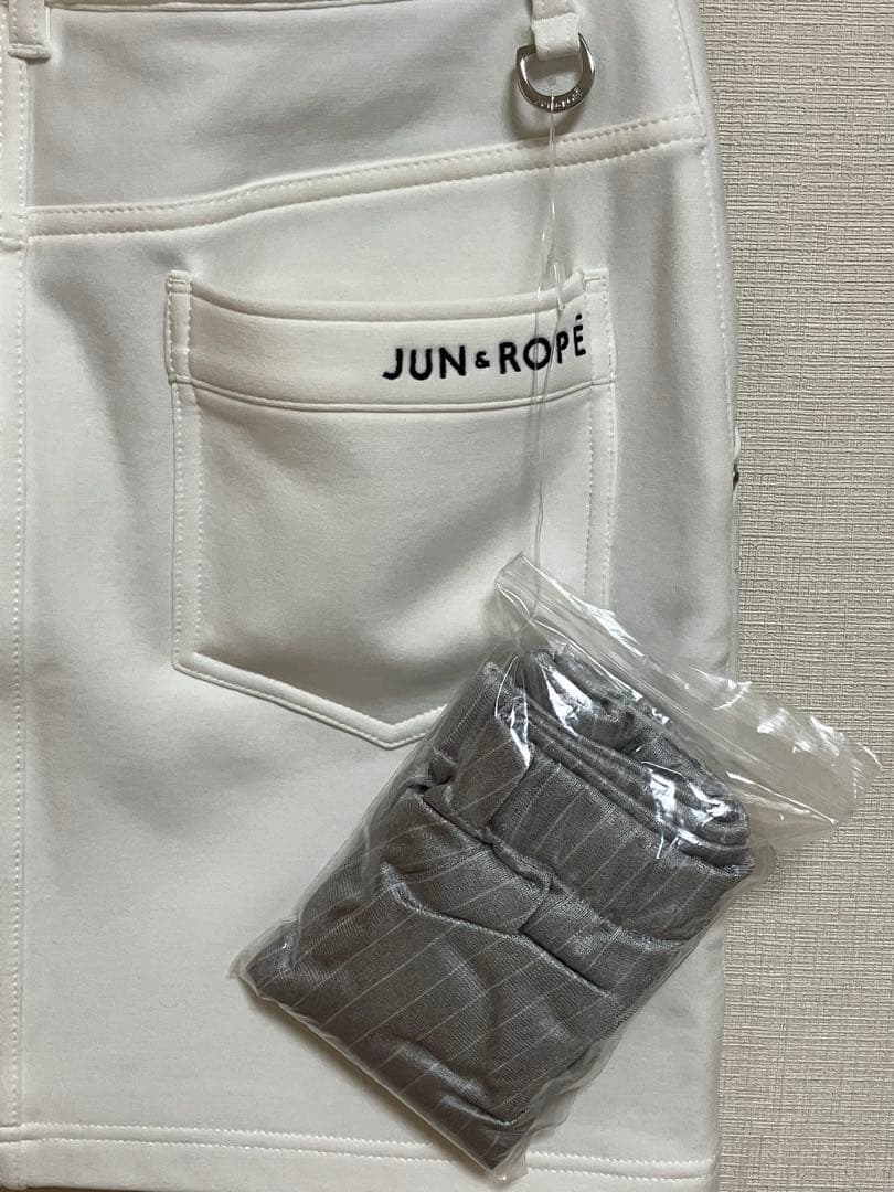 【タグ付き未使用品】JUN&ROPE ホワイトスカート