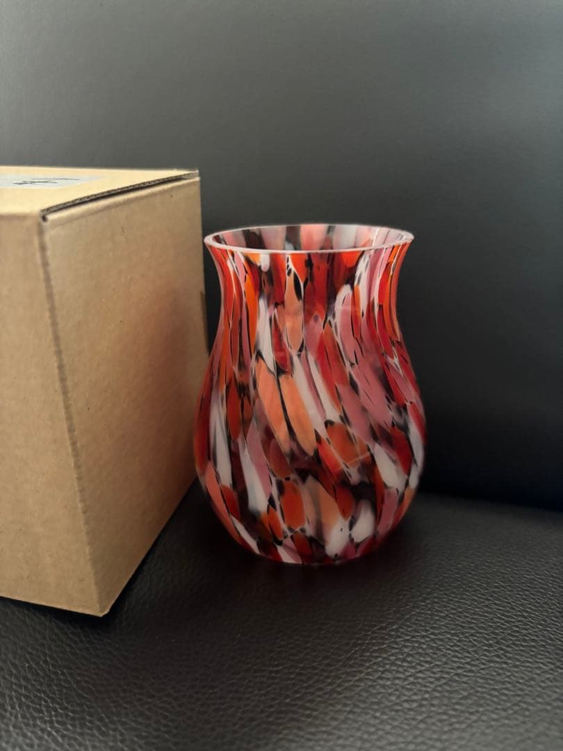 津軽びいどろ×DIRECTION ランタングローブ　紅葉　Type1