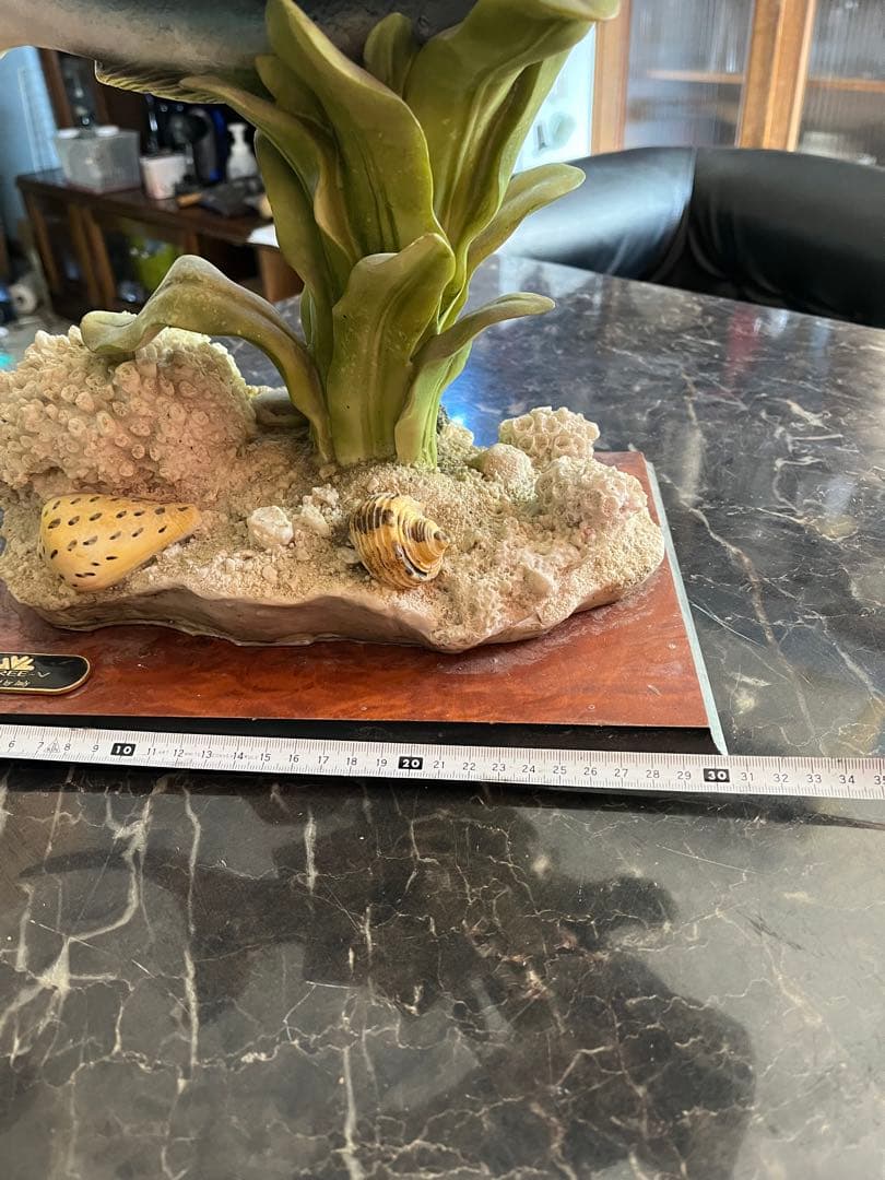 カジキマグロ置き物、イタリア大理石、人工大理石、カジキマグロ飾り、63センチ、