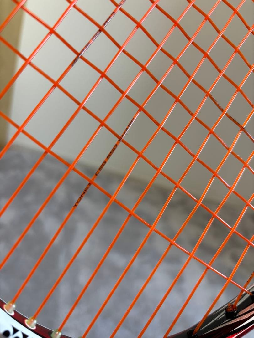 ソフトテニスラケット ヨネックス　ネクシーガ90s ホワイト/ブラック/レッド