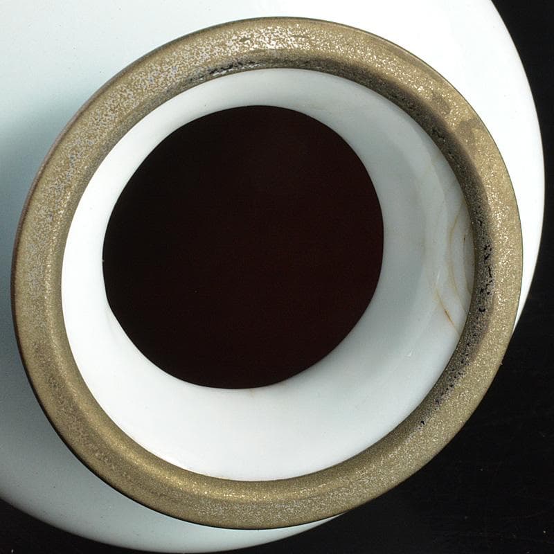 七宝焼　安藤七宝店　百合文　花瓶　唐木台付　C　6287