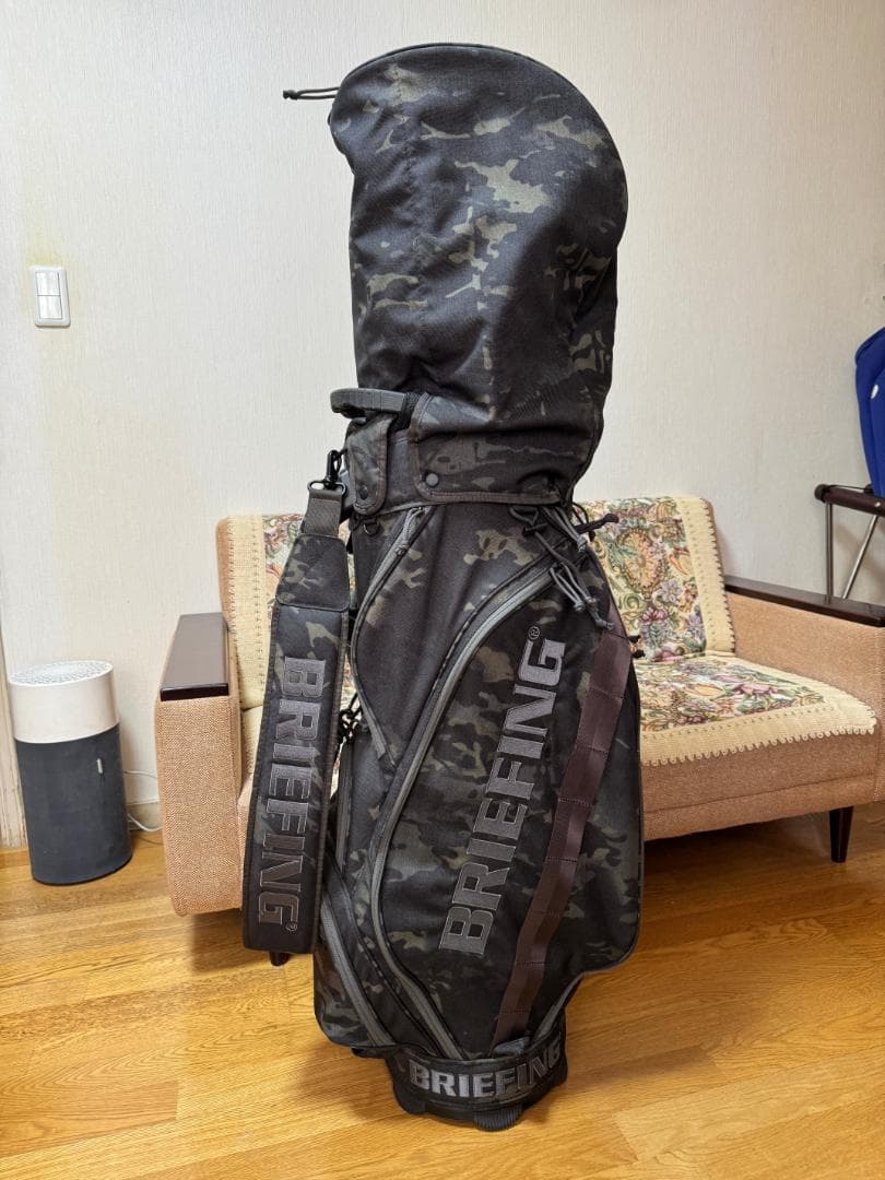 BRIEFING（ブリーフィング）キャディバッグ CR-5 ブラックカモ【美品】