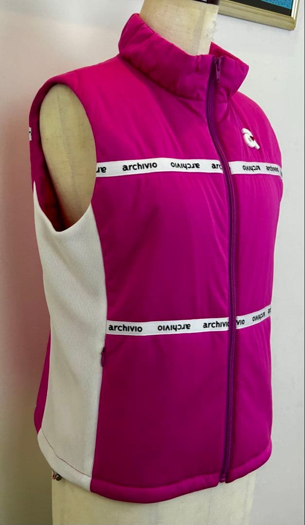 ★【推薦】アルチビオ 中綿ベスト ピンク ４０ Lサイズ ファン必見 USED