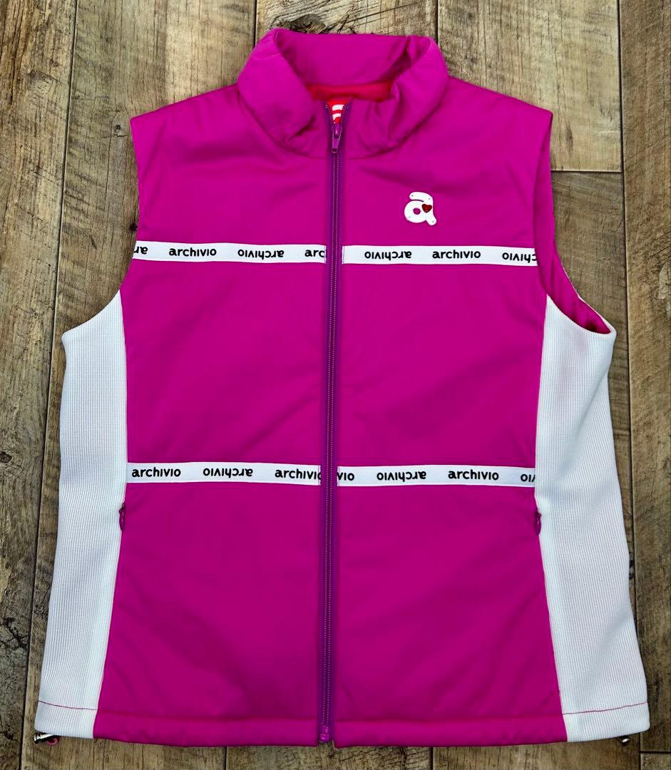 ★【推薦】アルチビオ 中綿ベスト ピンク ４０ Lサイズ ファン必見 USED