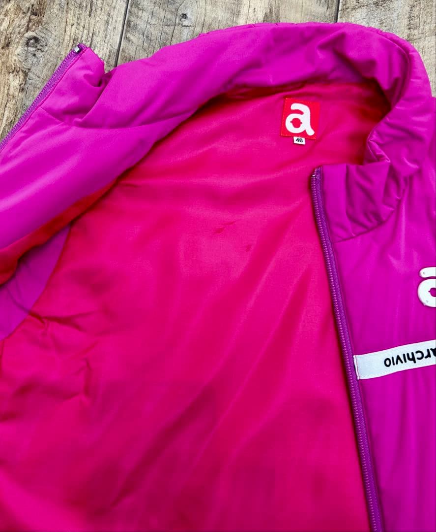 ★【推薦】アルチビオ 中綿ベスト ピンク ４０ Lサイズ ファン必見 USED