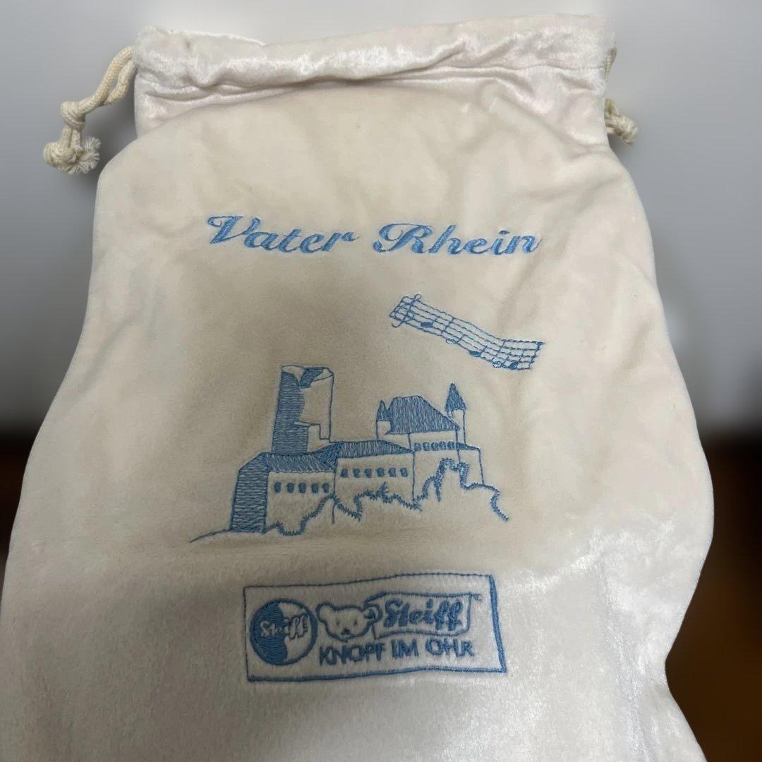 シュタイフ 箱入り ブルー 刺繍 新品未使用 テディベア 限定 白タグ 値下げ