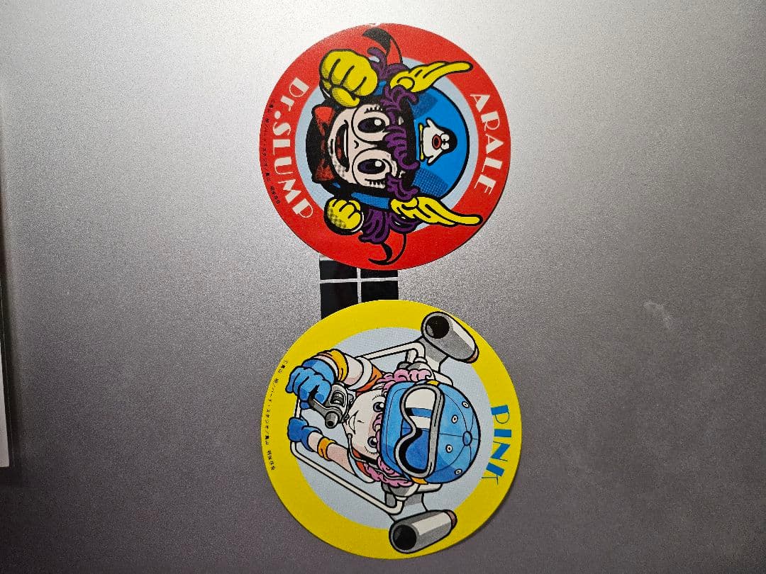 鳥山明保存会　入会記念品　アラレちゃん　ピンク ステッカー