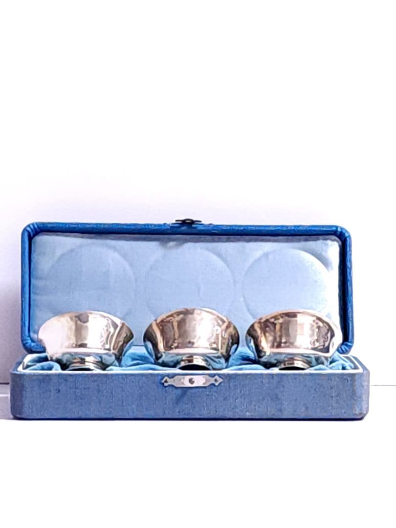 純銀 ぐい呑み/お猪口 3個セット 贈名入り 記念品 50g