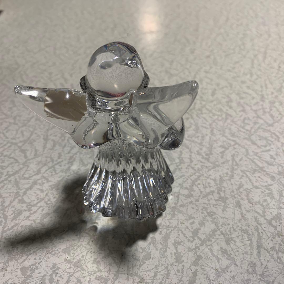 バカラクリスタルガラス 天使のフィギュア 約10cm