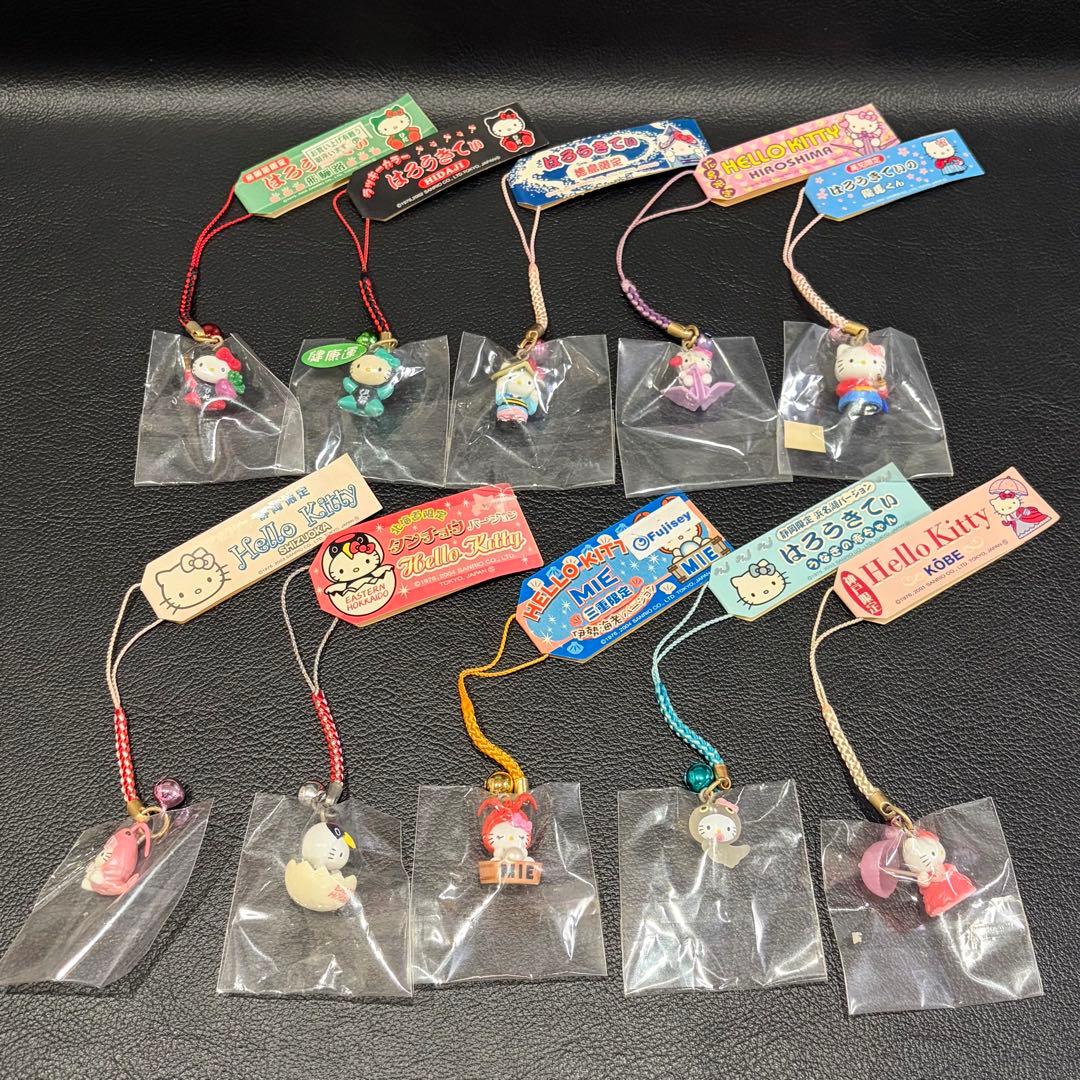 【未使用品】ハローキティ　ご当地ストラップ　80点　まとめ売り！