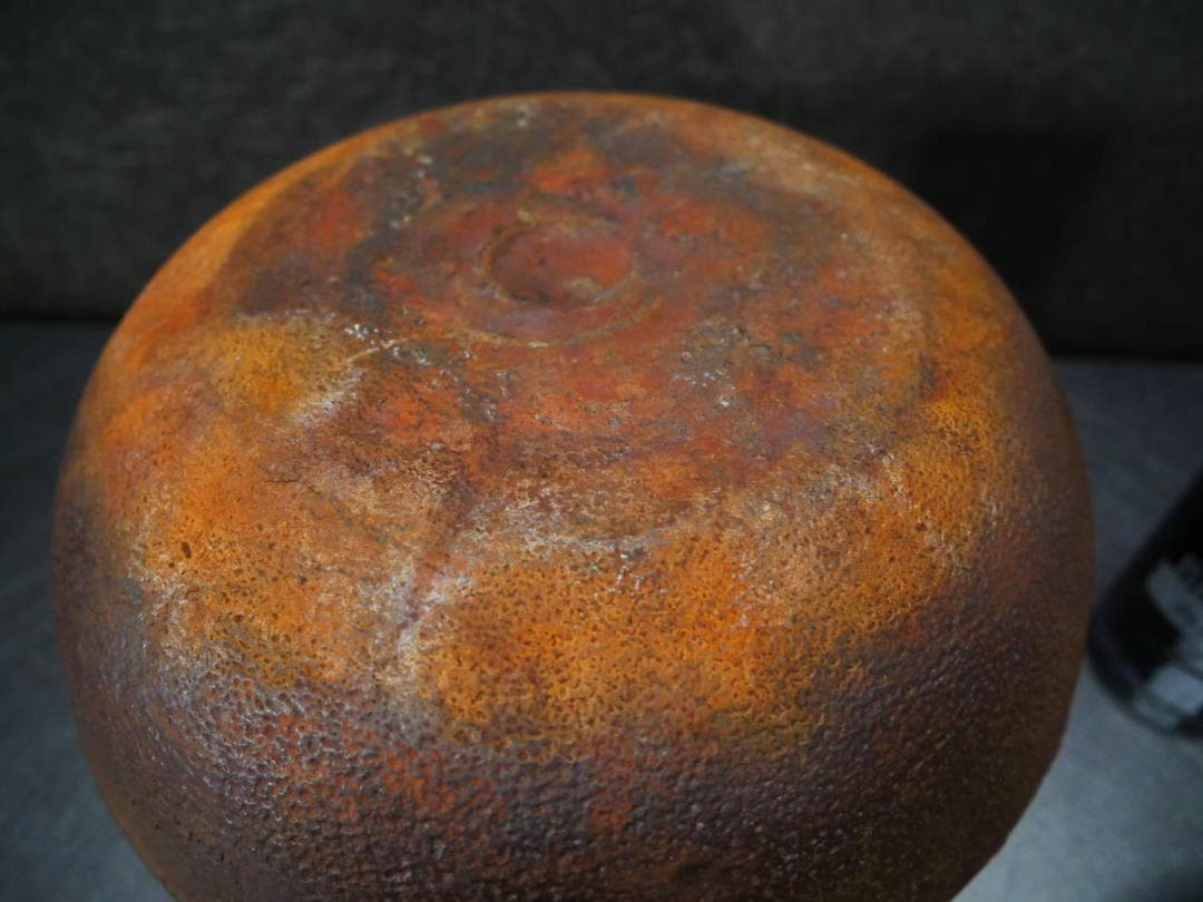 限定値下　収集品　古い茶釜　鉄製　伝統工芸　蔵出し　4405