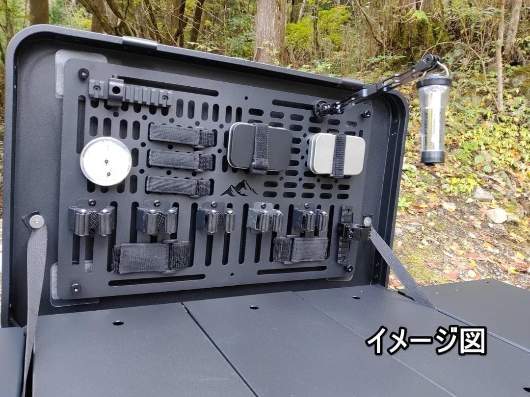 50L アルミコンテナ用　トルクアーム装備　カスタムパーツセット　上蓋パネル