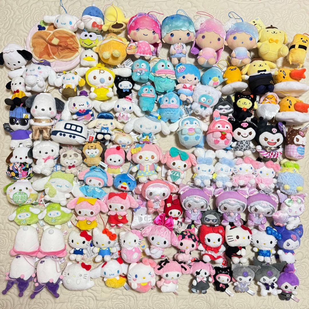 サンリオ　マイメロ　クロミ　キティ　ぬいぐるみ　まとめ売り　大量　95点　レア