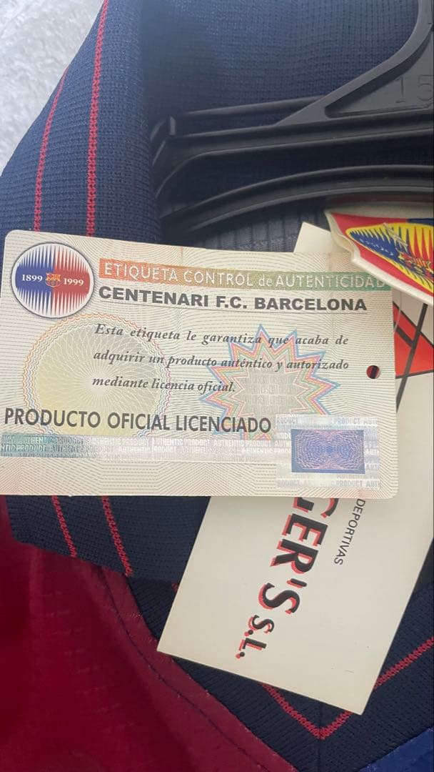 正規品 FCバルセロナ 1999年記念シャツ 99-00 GUARDIO