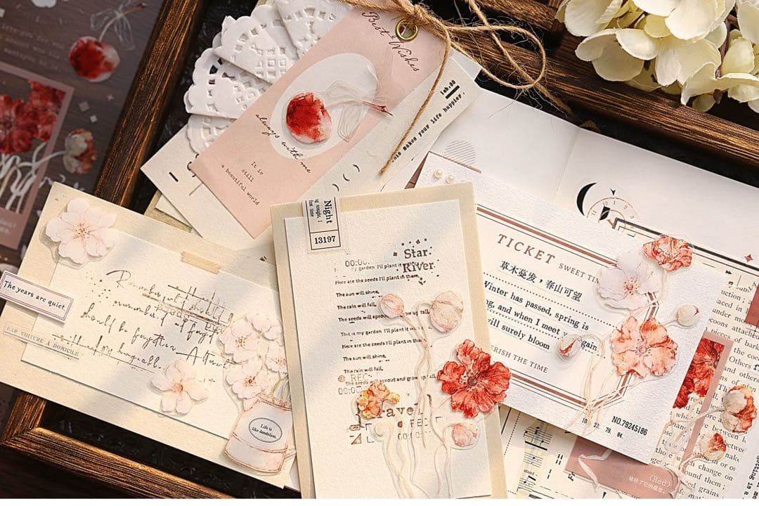 小白家文創《雾棕》海外マスキングテープ　マステ 【2034】