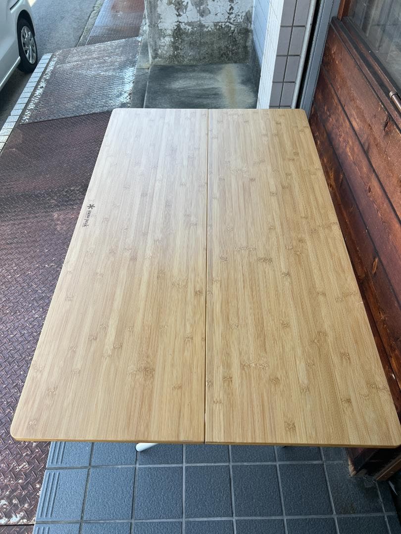 リユース　ワンアクションテーブルロング竹