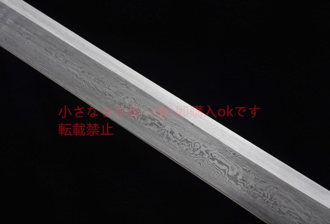 天影唐横刀百錬模様鋼 古兵器 武具 刀装具 日本刀 模造刀 居合刀