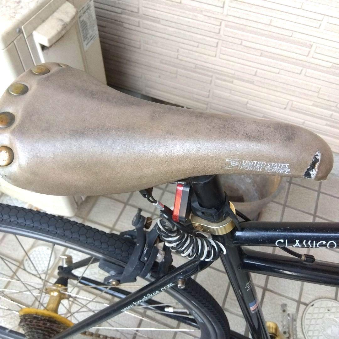 引取限定　クロスバイク アルミフレーム ブラック