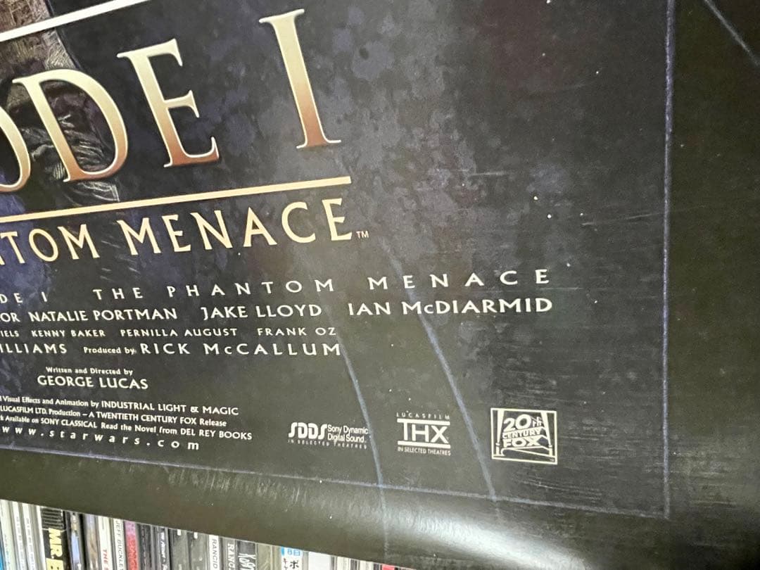 スター・ウォーズ エピソード1/ ファントム・メナス　ポスター　1999年❗️