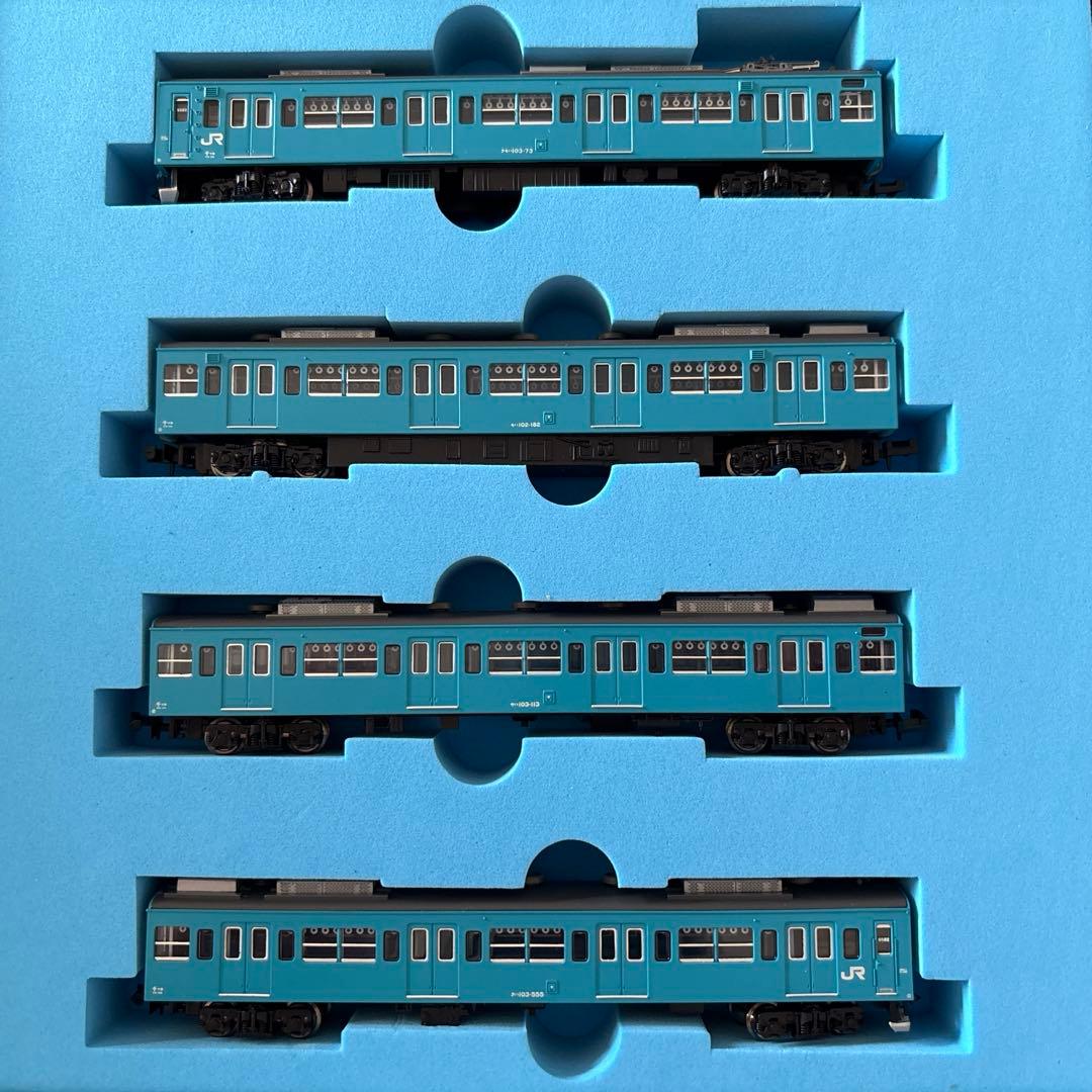 マイクロエース　103系 分散冷房車・スカイブルー京葉線付属編成タイプ4両セット