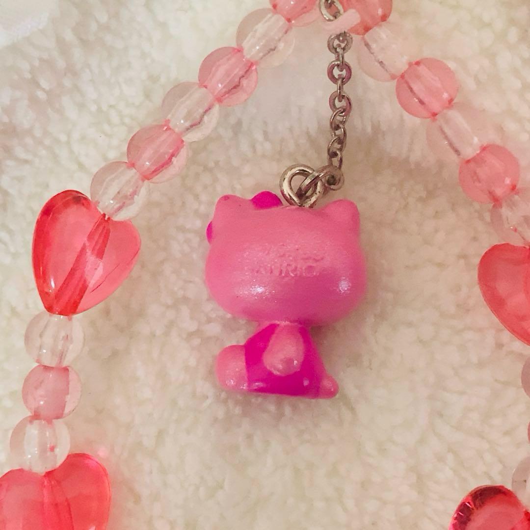 ☆レア☆キティ　ピンクハローキティ　横向き　PINK　ストラップ　2001