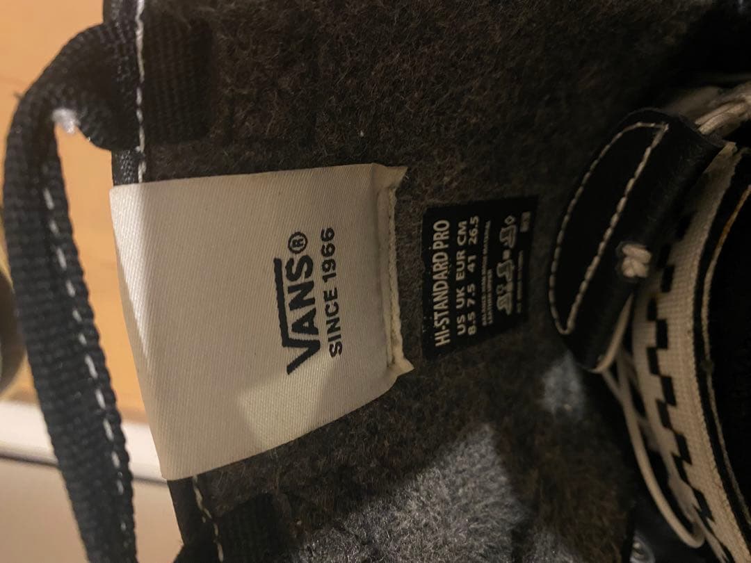 Y*U様 VANS Hi-STANDARD PRO 26.5cm 黒　中古品