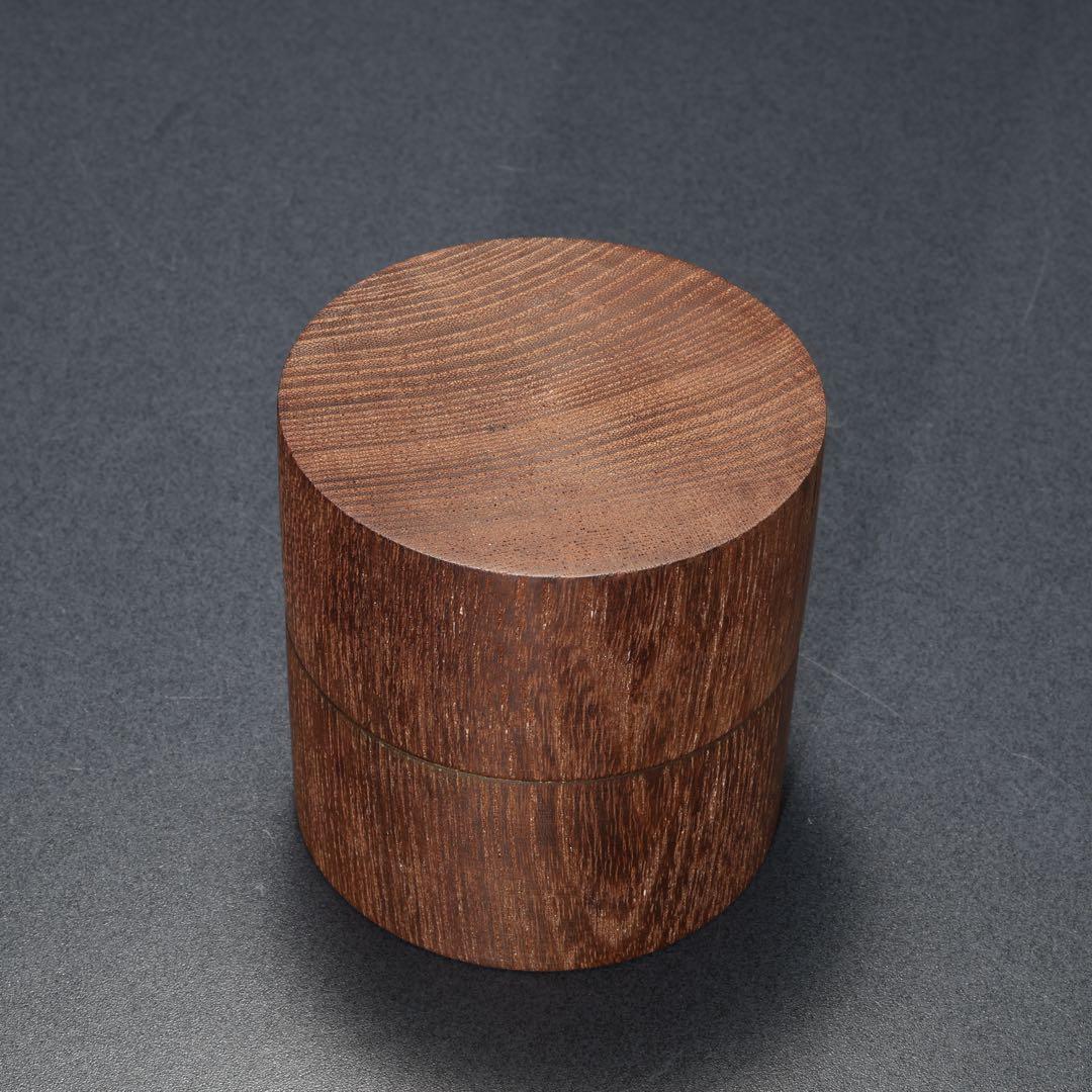 棗　茶入　中次　本桑　道場宗廣　共箱　R1684