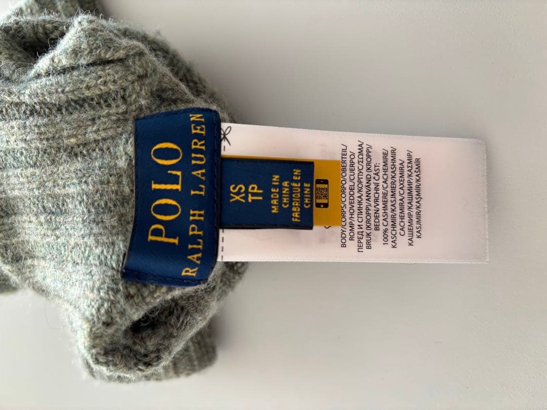 【美品】POLO ラルフローレン　ケーブル カシミヤ ドッグ セーター