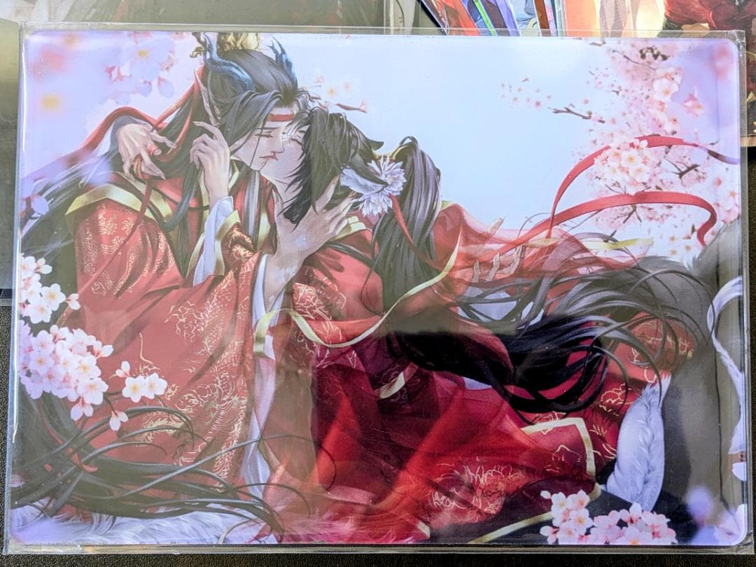 魔道祖師　アクリルイラストカード3点、チケット風カード12枚　まとめ