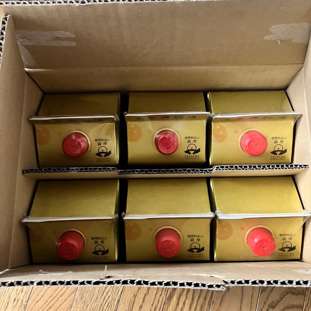 薩摩酒造　焼酎　さつま白波　25度　パック　1800ml　1.8L　6本+5本