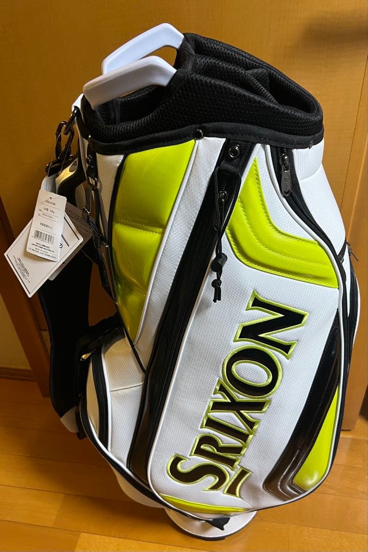 Srixon スリクソン　キャディバッグ ホワイト/イエロー　9.5型