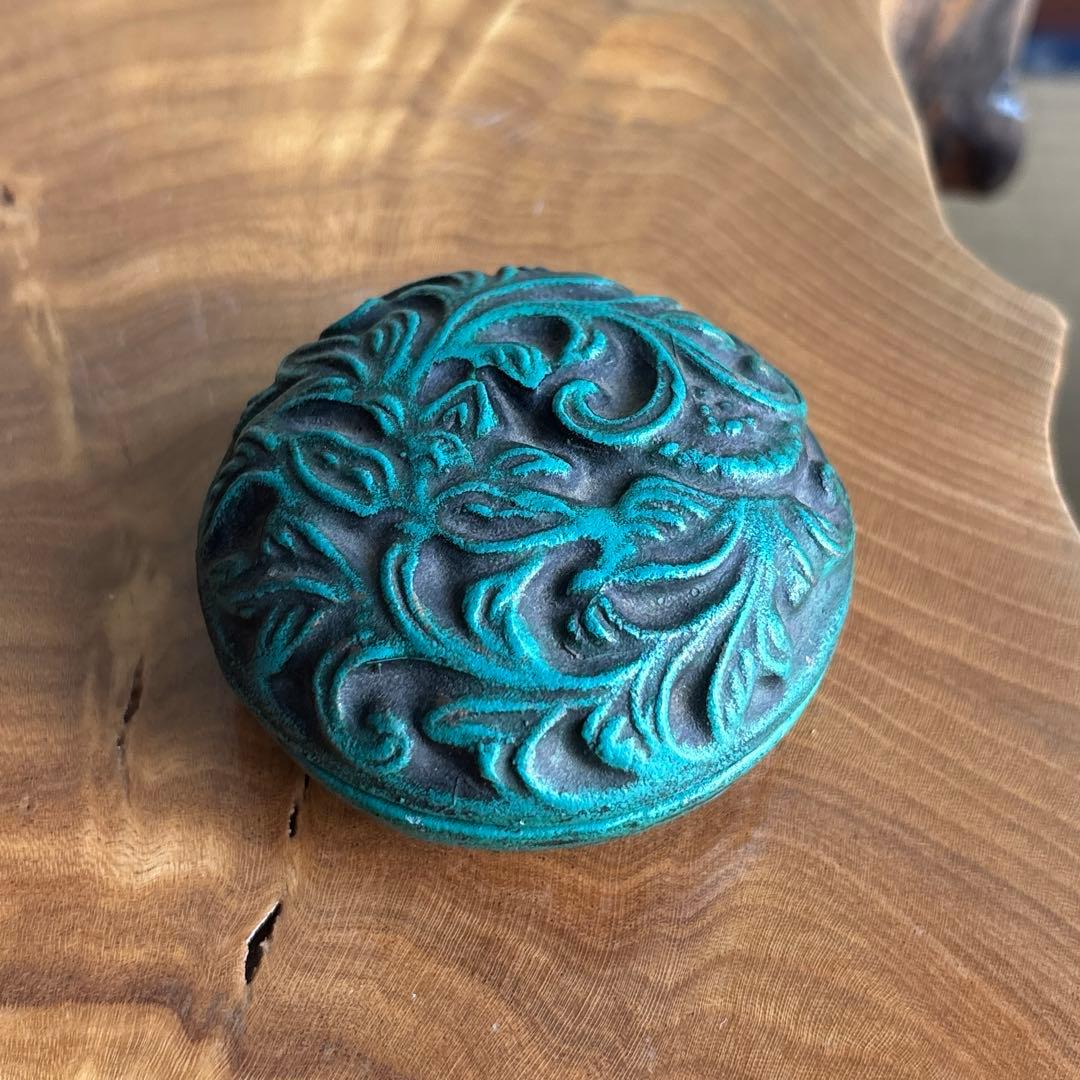 天平唐草香合 寧羅久造 茶道具 共箱