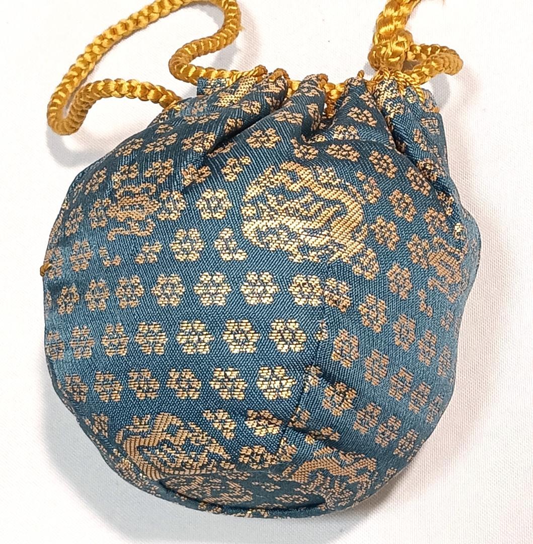 茶道具　中興名物茶入　美濃光寿作　中興名物相坂丸壺茶入　相坂金襴仕覆付　美品！！