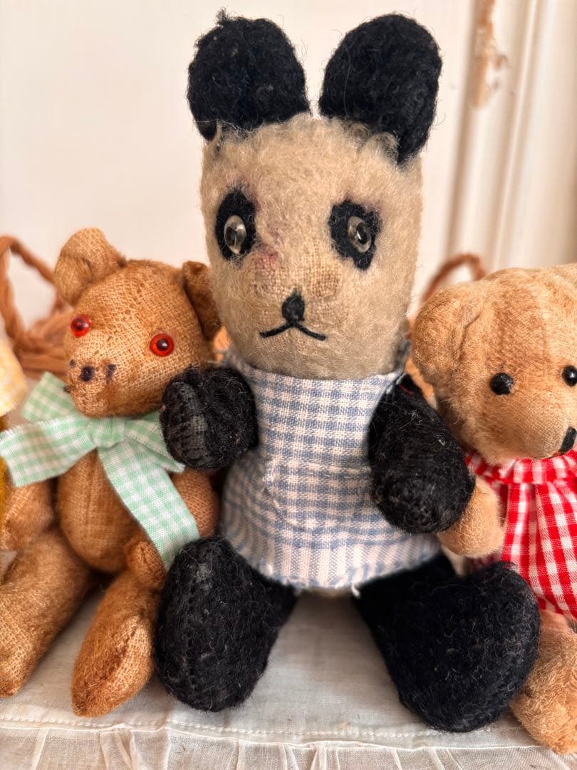 ミニベアちゃん　レア　パンダベア　アンティークベア　ヴィンテージベア