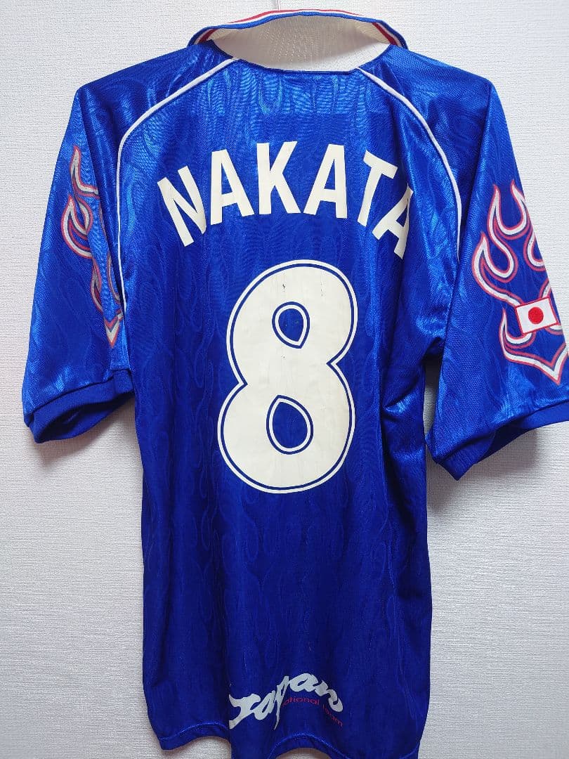 未使用　ASICS　UK製 1998 フランスW杯　日本代表　中田英寿