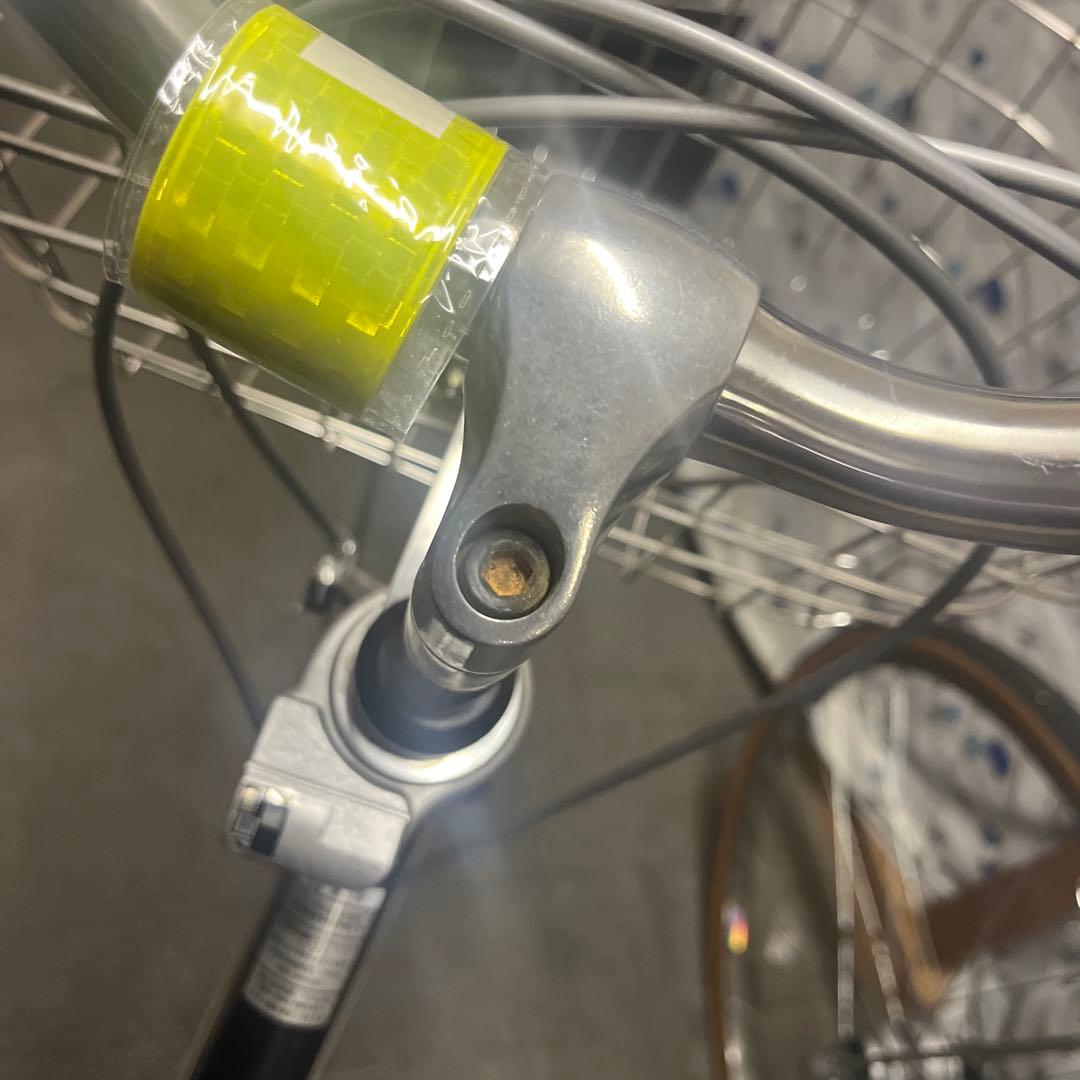 耐パンクタイヤあさひトラッドラインSベルト27インチ 6段変速 オートライト