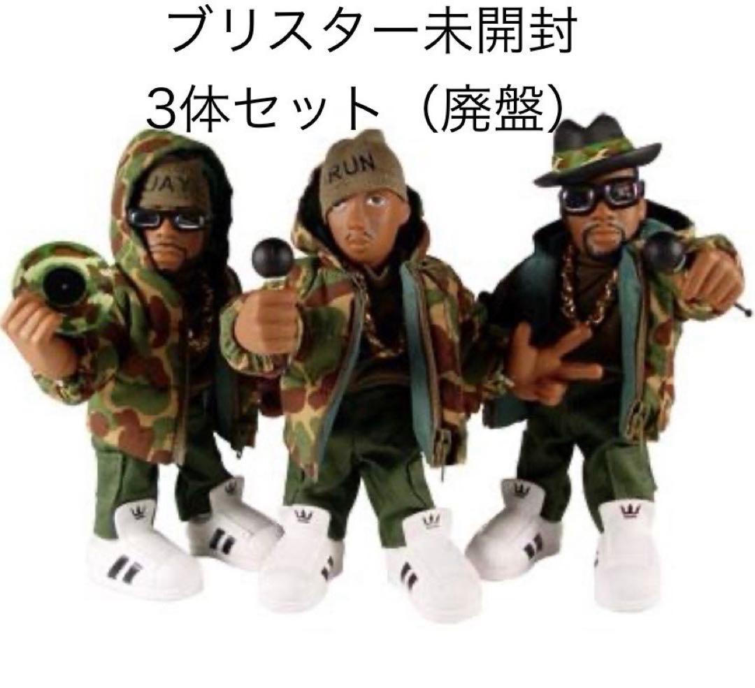 メズコ 廃盤 RUN DMC フィギュア 3体セット 稀少ミリタリーver未開封